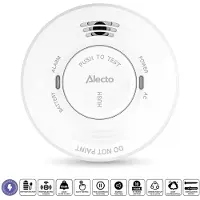 Alecto SDV10 230v palovaroitin 5 v paristolla