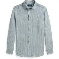Ralph Lauren Striped Linen Shirt - Blue - 138-149