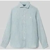 Ralph Lauren Striped Linen Shirt - Blue - 132-137