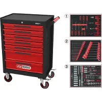 Ks Tools Työkaluvaunu työkaluilla EcoLine; 215 kpl.
