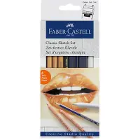 Faber-Castell Piirrustussarjat - Classic+ Luonnos - 6 kpl - - OneSize - Värityssarjat