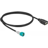 DeLOCK 90487, 1 m, HSD Z, USB 2.0 Type-A, Musta