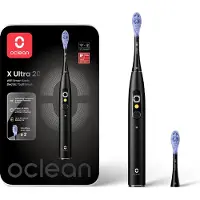 Oclean X Ultra 20 sonic-hammasharja + 2 vaihtopäätä Black 1 kpl