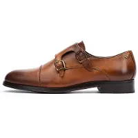 Martinelli for man. 1492-2632Z Empire 1492 leather shoes brown (46), Flat, 1 to 3 cm, Buckle, Casual, Classic