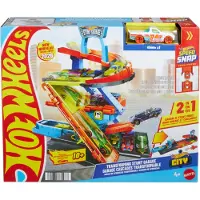 Hot Wheels City Transforming Stunt Garage - Multi/patterned - ONE SIZE