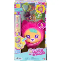 Polly Pocket Plushie Bear Compact, Doll & Keychain Playset With Pets, Fruit Themed Accessories - Pink - ONE SIZE