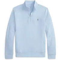 Ralph Lauren Double-Knit Mockneck Pullover - Blue - S
