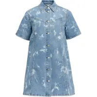 Object Objclaudia S/S Short Denim Dress 143 - Blue - 34