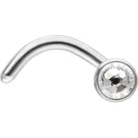 Wildcat Internally Jewelled Nostril Stud