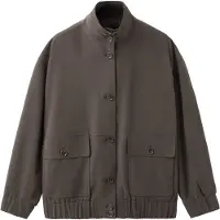 Mango Oversize Jacket With Pockets - Brown - L