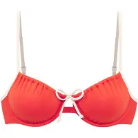 Copenhagen Studios Bikinitoppi tummanoranssi / valkoinen