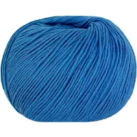Gea Luce Cashcot organisk bomull och kashmir 50gr Blu Medio 289 Lana Gatto