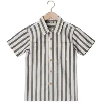 Daily7 Shirt Stripe Cotton - Grey - 110