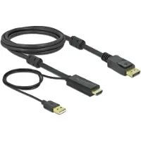 DeLOCK – HDMI to DisplayPort cable 4K 30 Hz 2 m (85964)
