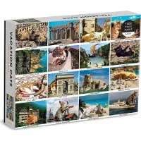 Galison Vacation Cats 1500 Piece Puzzle