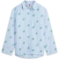 Tommy Hilfiger Swimshop Linen Easy Fit Aop - Blue - M