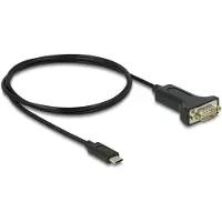 DeLOCK – Adapter USB Type-C to 1 x Serial RS-232 D-Sub 9 pin male with nuts 1 m (64195)