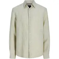 Jack & Jones Jprblalawrence Linen Ls Shirt Sn - Khaki green - XXL