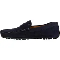 Hackett London for man. HMS200080 Driver Saddle Leather Moccasins navy (41), Flat, None, Casual, Party, Classic