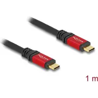 DeLOCK 80040, 1 m, USB C, USB C, USB 2.0, 0,48 Gbit/s, Musta, Punainen