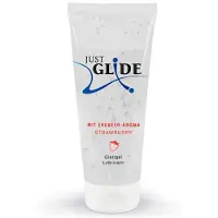 Just Glide Kosteuttava Vesipohjainen Liukuvoide Mansikka 200 ml