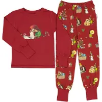 Geggamoja Pyjama Pettson & Findus Joulu Punainen 86-92 cl