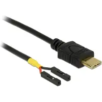 DeLOCK – Kaapeli USB Type-C uros > 2 x Pin Header naaras erillisellä virralla 30 cm (85396)