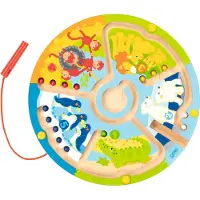 Goki Wooden Magnet Maze Learning to Count in the Zoo
