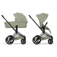 Cybex Priam Style yhdist mttblk (pkt) Matte Black/Sage Green