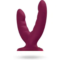 Fun Factory Ryde Tupladildo 16 cm - Bordeaux