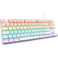 The G-Lab Pelinäppäimistö The G-Lab Mercury Valkoinen AZERTY