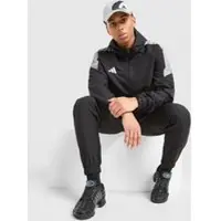 Adidas Tiro Woven Full Zip Hooded Jacket - Mens, musta