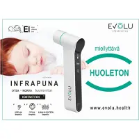 Evolu non-contact infrapunakuumemittari otsa/korva/pinta 1kpl