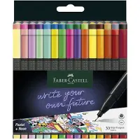 Faber-Castell Tussit - Grip Hieno kynä - 30 kpl - Pastelli/Neon - - OneSize - Tussit