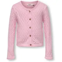 ONLY Kmgmegan Life Ls Cardigan Knt Noos - Pink - 128
