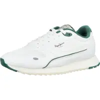Pepe Jeans for man. PMS400008 Trainers Bexley One white (40), Flat, Laces, Casual