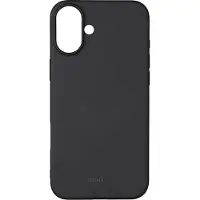 Onsala Collection Silikonipintainen MagSeries-suojakuori musta iPhone 16 Plus