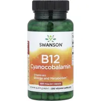 Swanson Health B12-vitamiini 500 mcg - 250 kapselia