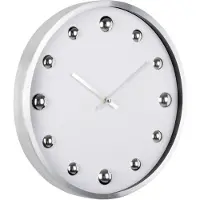 Karlsson seinäkello Shiny Dots white with silver KA5971BK