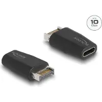 DeLOCK 66059, USB Type-C (USB 3.2 Gen 2), USB Type-A (USB 3.2 Gen 2), Musta