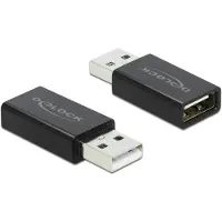 DeLOCK – USB 2.0 Adapter Type-A male to Type-A female Data Blocker (66529)