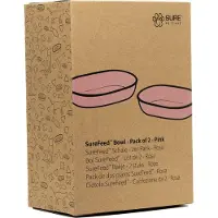 Surefeed - Extra Ruokakuppi - vaaleanpunainen / jakamaton 2-pakkaus - Kissat - Kissanruoka - Ruoka- ja vesikupit