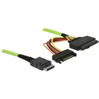 DeLOCK 85802, 0,5 m, OCuLink SFF-8611, U.2 SFF-8639, Suora, Suora, Uros/naaras