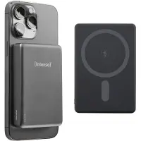 Intenso MW10000, 10000 mAh, Litium polymeeri (LiPo), Power Delivery, Programmable Power Supply (PPS), Langaton lataaminen, 3,85 V, Harmaa (7344034)