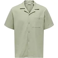 Only & Sons Onskian Life Seersucker Ss Shirt Noos - Green - XL