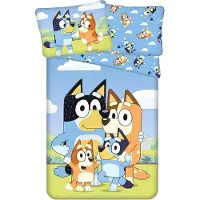 Blueys Vuodevaatesetti Bluey Happy Family, 140×200, 2 osaa