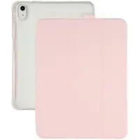 SKALO iPad 10.9 (2022) Trifold Läpinäkyvä Takaosa Kotelo - Pinkki