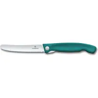 Victorinox Swiss Classic sahalaitainen taittoveitsi 11 cm, vihreä