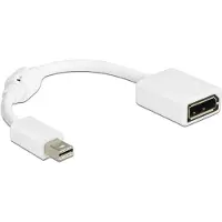 DeLOCK – Adapter mini DisplayPort 1.2 male > DisplayPort female 4K white (65427)