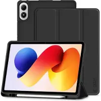 Tech-Protect Xiaomi Redmi Pad 2 Pro SmartCase Pen Tri-Fold Folio kotelo - Musta